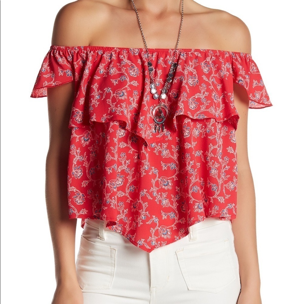 NWT Mimi Chica Off the Shoulder top